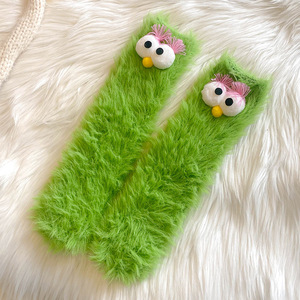 Calzini da donna invernali caldi e spessi, con motivo a cartoni animati divertenti e simpatici, ideali per la casa e il sonno - Product Image 6