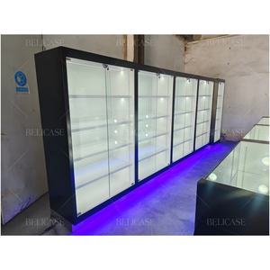 ארון תצוגה זכוכית שקוף באיכות גבוהה עם תאורה locked רב-שכבתי עבור אנימה צעצועים - Product Image 5