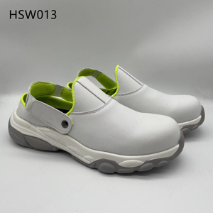 YWX, <span class=keywords><strong>Scarpe</strong></span> <span class=keywords><strong>Antinfortunistiche</strong></span> Bianche con Suola Antiacido e Antistatica per Lavori ad Alto Rischio, con Cinturino Regolabile HSW013 - Product Image 2