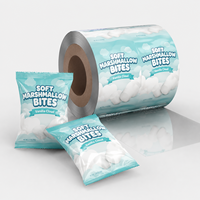 Rouleaux de film plastique de qualité alimentaire, emballage en sachet, film plastique transparent en rouleau, adapté aux bonbons, aux noix et aux aliments