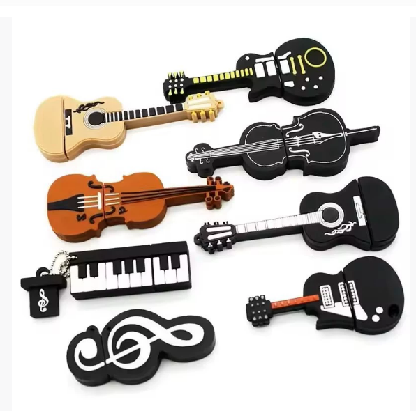 USB 2.0 Musical Instruments Pen Drive 8 Styles 4GB to 64GB USB Flash Drive New Violin Piano Guitar Keyboard