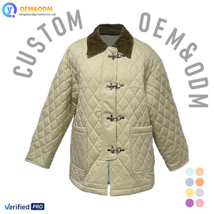 Veste d'hiver matelassée en jean denim pour femme, de haute qualité, en forme de diamant, personnalisée par Q&D OEM, 2026 - Product Image 1