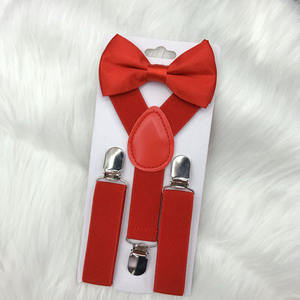 Wholesale Child Kids <strong>Suspenders</strong> <strong>Bow</strong> <strong>Tie</strong> <strong>Set</strong> Adjustable Elastic <strong>Suspender</strong> <strong>Set</strong> for Boys and Girls - Product Image 6