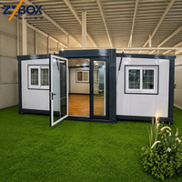 Casa contenedor expandible clásica blanca de ZYBOX, exportada a 35 países, casa prefabricada modular para Georgia, Mongolia, y la región de los Balcanes.