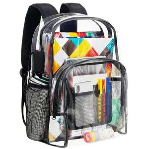 PVC Transparent TPU School Bags Outdoor Clear Waterproof Designer Casual Sports Custom stadium Other Backpacks