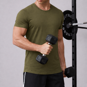 Camisetas de Compresión para Gimnasio, Entrenamiento y Ejercicio, de Nailon y Elastano, Ligeras, de Secado Rápido, Ajustadas, con Logotipo Personalizado OEM - Product Image 5