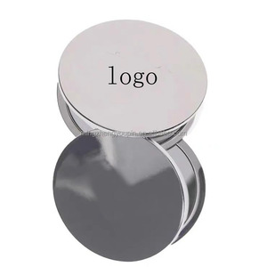 Kính lúp tròn siêu mỏng, di động, tiện dụng hàng ngày, độ phóng đại 1X/2X, màu bạc, nhỏ gọn, gương trang điểm gấp gọn bằng kim loại - Product Image 6