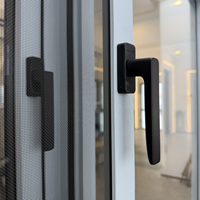 Système de fenêtres à double battant en aluminium moderne, insonorisées, avec verre isolant, ouverture vers l'intérieur, pour maison (vente en gros)