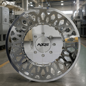 NJQS 휠즈 커스텀 스타일 20 22 24 26 28인치 6피스 트럭용 크롬 단조 듀얼 인치 단조 림 - Product Image 5