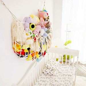 Crochet Storage for Wall Macrame Wall Mounted Stuffed Animal Toy Hanging - Product Image 3