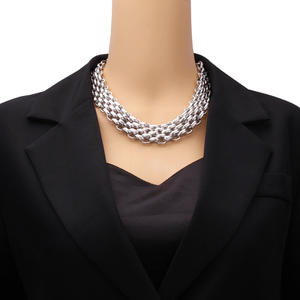 Fashion Chains <b>Necklace</b> Zinc Alloy Chunky Chain <b>Statement</b> Jewelry For Women Fashion Accessories Yiwu Origin - Product Image 2