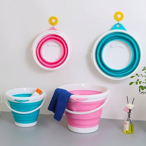 Plastic Foldable Bucket 2L 5L 10L 15L Portable Outdoor Fishing Bucket Soft TPR Collapsible Basin Bucket - Product Image 2