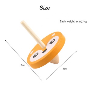 Mini Kids Wooden Spinning <strong>Tops</strong> Painted <strong>Spin</strong> <strong>Top</strong> Vintage Craft Gyroscopes Great Gift for Toddlers Boys and Girls - Product Image 6