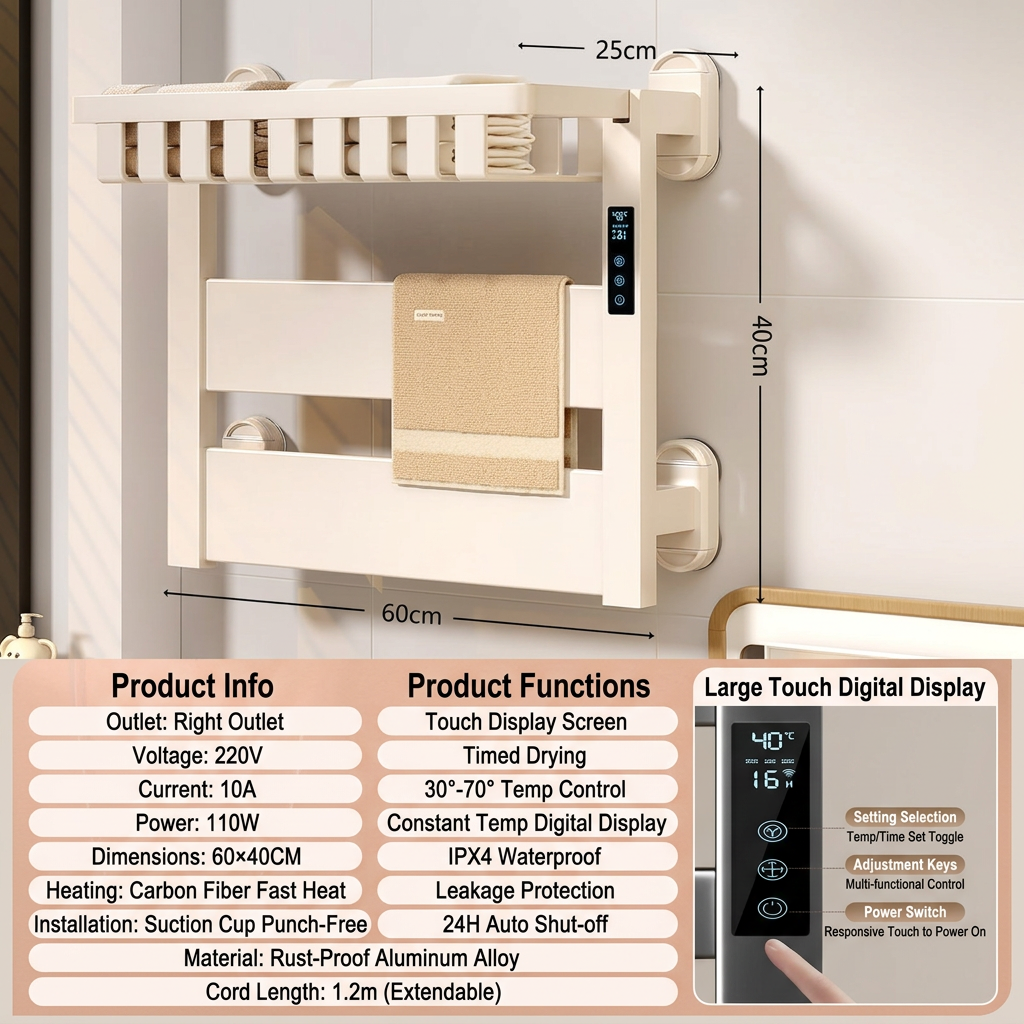 Suction cup-cream wind-6040-digital folding-right line