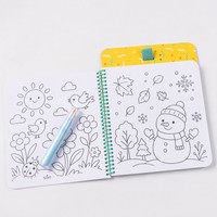 Livre de coloriage personnalisable pour enfants, livre de dessin de gribouillages de dessins animés, ensemble de livres de coloriage sur le thème des fêtes pour l'éveil et les activités