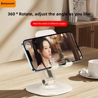 Support de téléphone portable universel pliable et réglable à double axe en métal, rotatif à 360 degrés, portable, pour bureau – Meilleure vente
