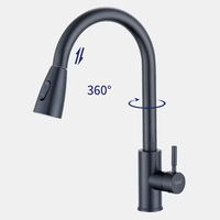Robinet de lavabo HSSXW moderne classique en acier inoxydable finition chromée avec capteur tactile, à monter sur le plan, 1 poignée, garantie 5 ans