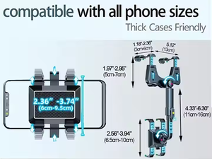 360 độ xe người giữ điện thoại xoay và có thể thu vào gương chiếu hậu núi phổ - Product Image 6