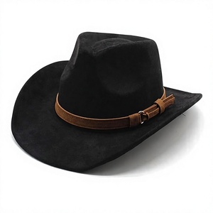 Unisex Wide Brim <b>Western</b> Fedora <b>Hats</b> - Product Image 1
