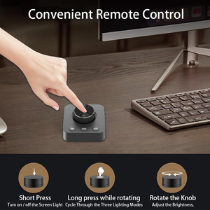 5 Wát IP20 điều khiển cảm ứng nhôm đen USB <span class=keywords><strong>LED</strong></span> đèn bàn cho văn phòng và phòng khách Màn hình máy tính sử dụng - Product Image 5