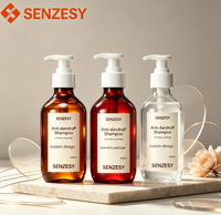 Bouteilles de shampooing PET SENZESY 300 ml 500 ml, récipient rechargeable pour lavage des mains, emballage cosmétique pour lotion corporelle, personnalisable