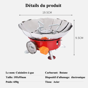 Mochila portátil al aire libre estufa de Gas para acampar táctico plegable <span class=keywords><strong>Lotus</strong></span> a prueba de viento <span class=keywords><strong>Camping</strong></span> mochilero estufa de Gas - Product Image 3
