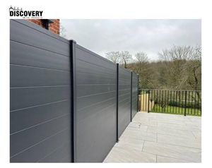 Fuerte prueba UV diseño innovador coextrusión plástico madera plástico compuesto valla de jardín con pantalla de aluminio o WPC - Product Image 5