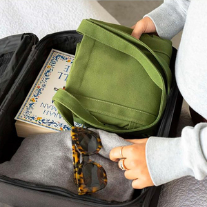 Sac fourre-tout en toile de coton personnalisé de grande taille avec 2 poches avant et une pochette pour ordinateur portable, sac à main pour enseignant - Product Image 4