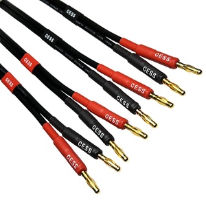 CESS-037-1f штепсельная вилка с бананом, 12 калибра, 680 нить, 2, силиконовая мягкая проволока для электронных динамиков - Product Image 1