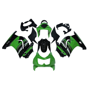 Carenados de motocicleta verdes y negros para <span class=keywords><strong>Kawasaki</strong></span> EX250 <span class=keywords><strong>Ninja</strong></span> <span class=keywords><strong>250R</strong></span> 2008 09 10 11 <span class=keywords><strong>2012</strong></span> - Product Image 2