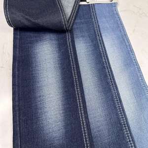 Tessuto Denim Blu Scuro in Twill Incrociato 52% Cotone 35% Poliestere 11% Viscosa 2% Spandex 379gsm 180cm - Product Image 4