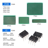 Kit d'assortiment de composants électroniques Mega de 1900 pièces : condensateurs, résistances, LED, transistors, diodes, 1n270 Germanium, prises DC