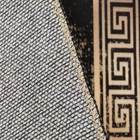 0029 2026 Tapis et moquettes imprimés 3D épais et élégants avec motifs dorés et noirs en pièces pour chambre à coucher