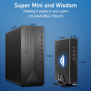 Mini PC poderoso Núcleo I9-9900T RTX3050 8GB GDDR6 GTX1660S 6GB GDDR5 Gaming Desktop Computador Win10 NVMe HD2.0 DP DVI 4K HDR B360 - Product Image 3
