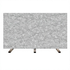 Vietnam Quartz Jade <b>Silver</b> Grey Modern Big Slab 20mm for Kitchen Bathroom Hotel & Table <b>Top</b> Countertops - Product Image 1