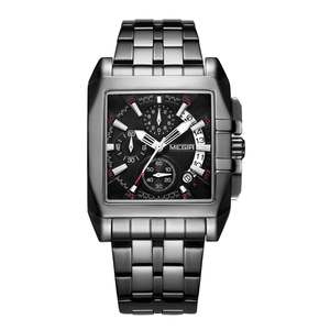 Reloj de Cuarzo MEGIR 2018, Cronógrafo para Hombre, Reloj de Pulsera Cuadrado de Lujo para Hombre - Product Image 6