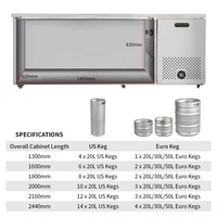 Refroidisseurs Kegerator de distributeur de fût de bière de l'acier inoxydable 304 pour le pub de barre