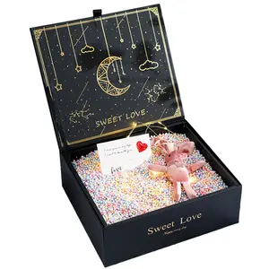 Starry sky flip top gift box surprise gift for lovers empty box Lucky Moon gift box