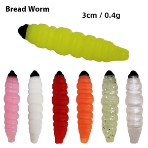 Luya 3cm appât bionique racine pêche glace appât PVC doux insecte appât avec crochet pour <span class=keywords><strong>carpe</strong></span> espèce cible - Product Image 3