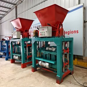 Máquina para Fabricar Bloques de Pavimento de Cemento con PLC y Operación Automática Hidráulica por Engranajes, Tolva para Fácil Mantenimiento - Product Image 2