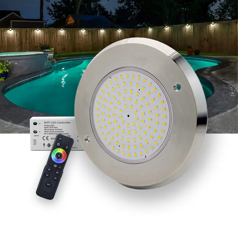 316SS lampade per piscina a parete DC12V 6W controllo esterno RGB Led nuoto sott'acqua 10mm luce piscina sottile