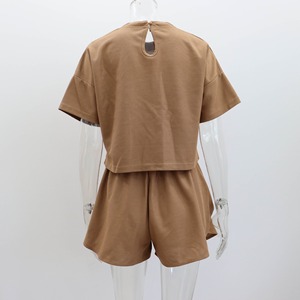 Conjunto de Blusa y Pantalones Cortos de Verano y Primavera para Mujer, Estilo Gótico, Vintage, Bordado, 2 Piezas - Product Image 4