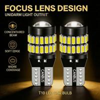 Ampoule LED CANBUS T10 W5W 194 168 36PCS 3014 SMD avec lentille, sans erreur, pour éclairage intérieur de voiture, plafonnier, lecture, plaque d'immatriculation, feux de position latéraux