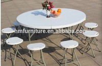 Table de salle à manger ronde de 152cm pour l'extérieur 60 "72" pliante