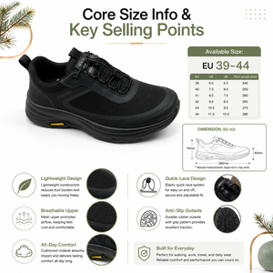 <span class=keywords><strong>Scarpe</strong></span> Casual da Uomo Nere in Maglia a Rete con Elastico e Lacci a Cerniera, <span class=keywords><strong>Suola</strong></span> Spessa Ammortizzata e Dettagli Gialli - Product Image 5