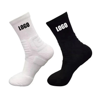 Chaussettes de course brodées OEM de haute qualité, logo personnalisé, chaussettes de sport personnalisées pour hommes et femmes, chaussettes athlétiques antidérapantes en jacquard