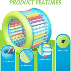 PVC <b>Inflatable</b> Rolling Wheel 73*65 Inch Multi Colors <b>for</b> Kids <b>Pool</b> Lake Backyard Lawn Active Outdoor Play - Product Image 4