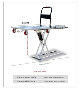 Mesa elevadora de tijera, carro de camión, elevador hidráulico eléctrico portátil, carro de mano plano, tipo tijera, camión Simrek para manejo a bordo - Product Image 4