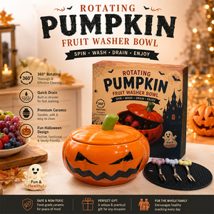 Nuevo Producto Transfronterizo: Cuenco de Cerámica con Diseño de Calabaza de Halloween y Espiral, Cuenco para Frutos Rojos, Cuenco para Frutas, Cuenco para Dulces, Gran Capacidad - Product Image 2