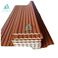 16/20/25mm Acier galvanisé sculpté PU Décoration murale extérieure EPS Panneau sandwich isolé pour toit Revêtement pour la construction